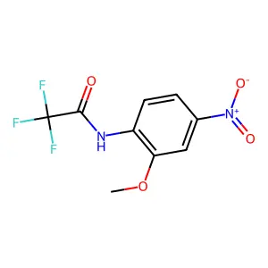 2,2,2-trifluoro-N-(2-methoxy-4-nitrophenyl)acetamide structure