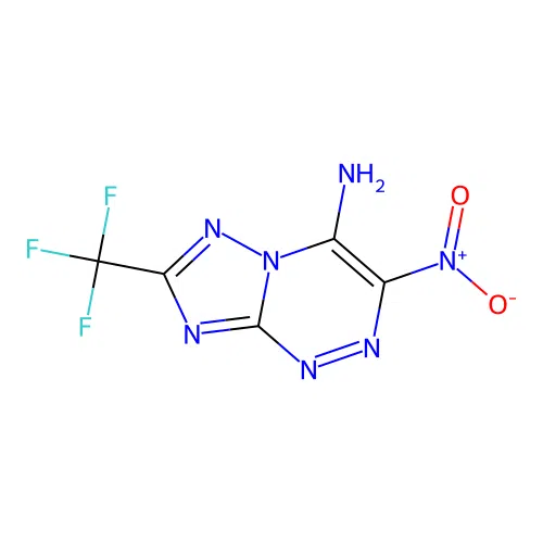 3-Nitro-7-(trifluoromethyl)-[1,2,4]triazolo[5,1-c][1,2,4]triazin-4-amine structure