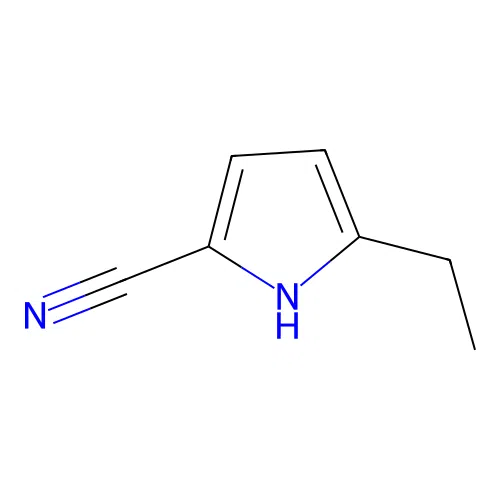 5-ethyl-1H-pyrrole-2-carbonitrile structure