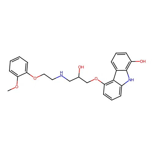 8-Hydroxycarvedilol structure