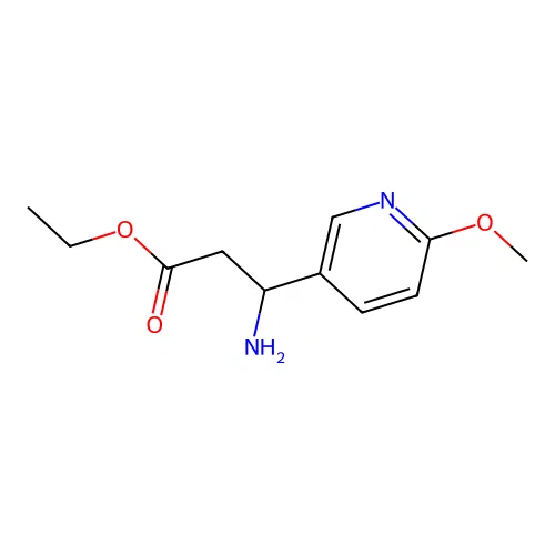 Ethyl 3-amino-3-(6-methoxypyridin-3-yl)propanoate structure