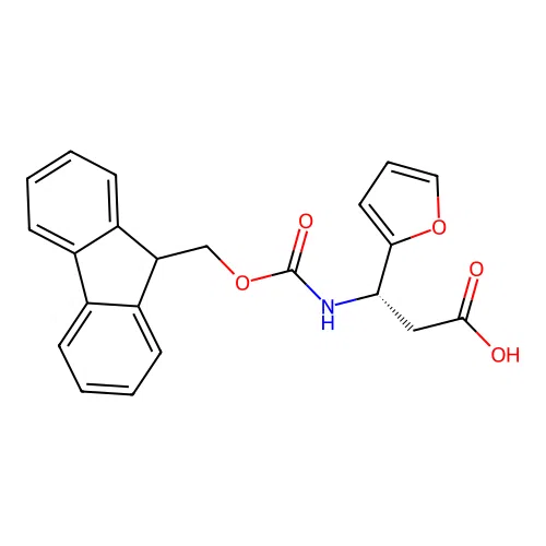 Fmoc-(S)-3-amino-3-(2-furyl)-propionic acid structure