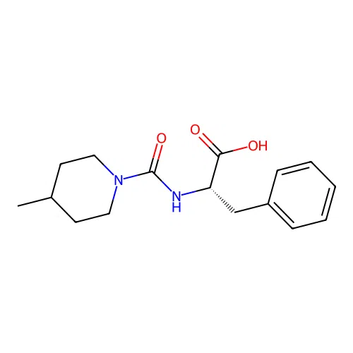 N-[(4-methylpiperidin-1-yl)carbonyl]-L-phenylalanine structure