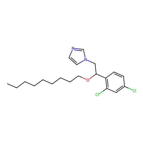 1H-Imidazole, 1-[2-(2,4-dichlorophenyl)-2-(nonyloxy)ethyl]- structure