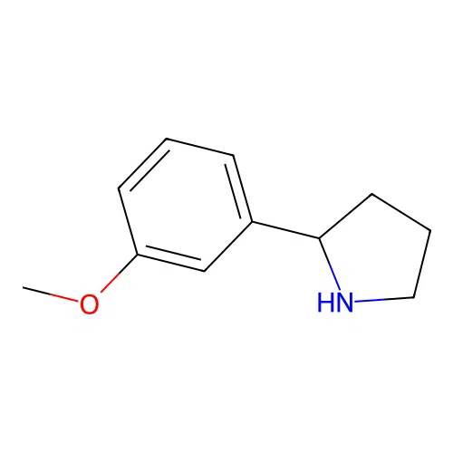 2-(3-Methoxyphenyl)pyrrolidine structure