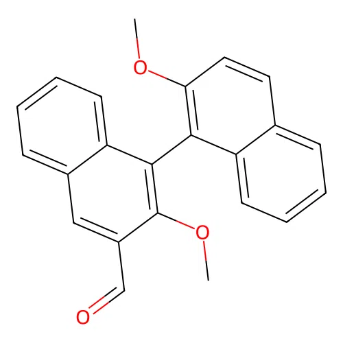 3-Methoxy-4-(2-methoxynaphthalen-1-yl)naphthalene-2-carbaldehyde structure