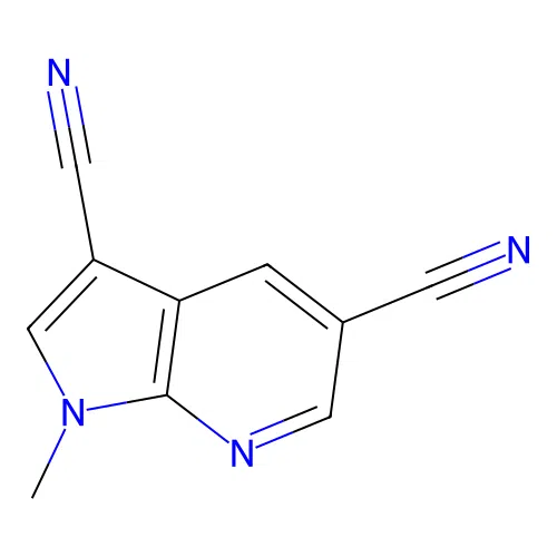 1-Methylpyrrolo[2,3-b]pyridine-3,5-dicarbonitrile structure