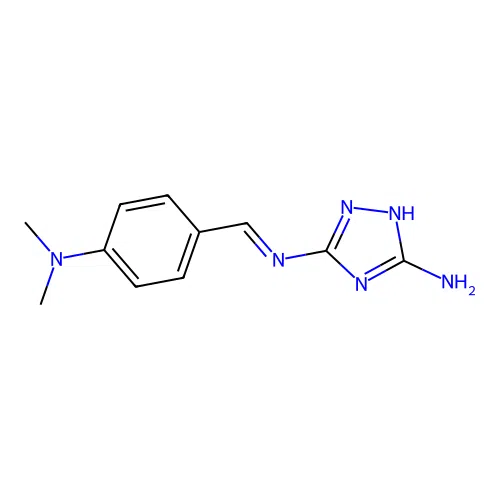 N-(3-amino-1H-1,2,4-triazol-5-yl)-N-[4-(dimethylamino)benzylidene]amine structure
