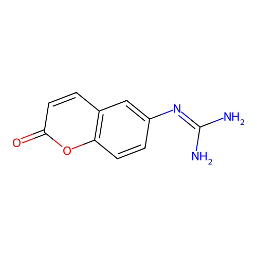 N-(2-Oxo-2H-chromen-6-yl)guanidine structure