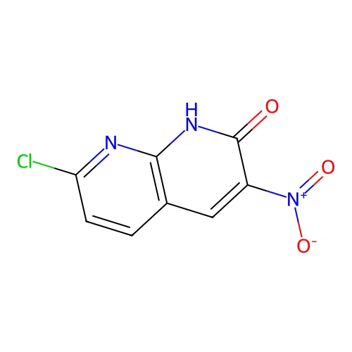 7-chloro-3-nitro-1H-1,8-naphthyridin-2-one structure
