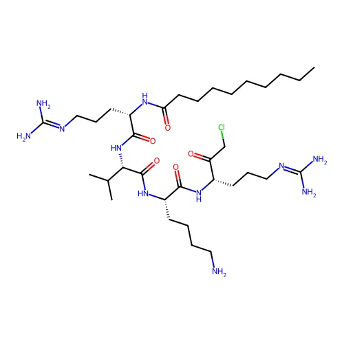 decanoyl-RVKR-chloromethylketone structure