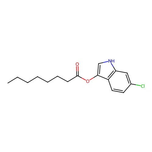 6-Chloro-3-indoxyl caprylate structure