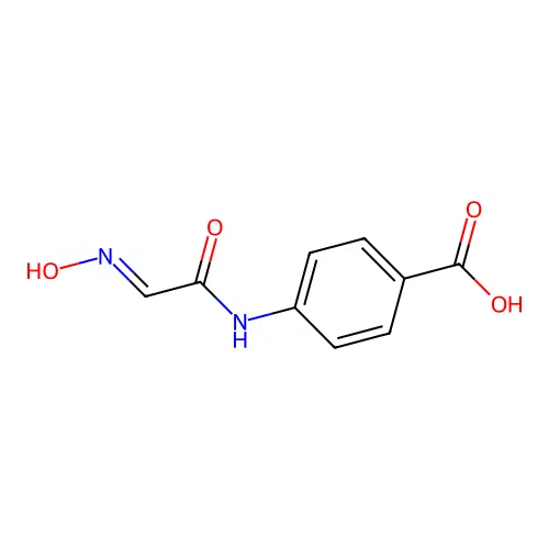 4-(2-(N-hydroxyimino)acetamido)benzoic acid structure
