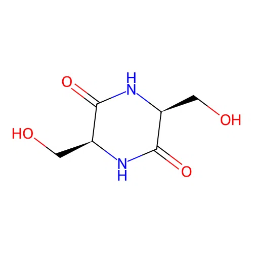 (3S,6S)-3,6-Bis(hydroxymethyl)piperazine-2,5-dione structure
