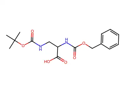 L-N-Cbz-3-N-Boc-Amino-alanine structure