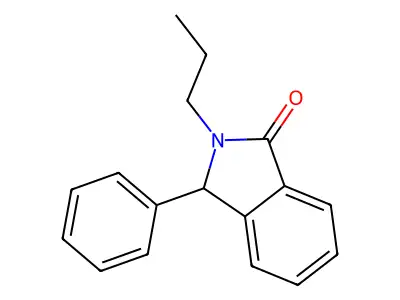 3-phenyl-2-propyl-2,3-dihydro-1H-isoindol-1-one structure