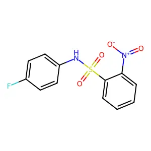 N-(4-Fluorophenyl)-2-nitrobenzenesulfonamide structure