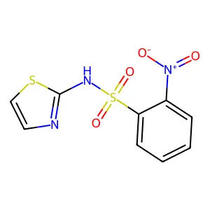 2-nitro-N-(1,3-thiazol-2-yl)benzenesulfonamide structure