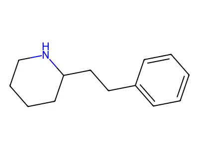 (2S)-2-(2-Phenylethyl)piperidine structure