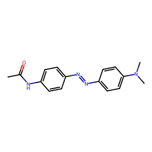 4'-((p-(Dimethylamino)phenyl)azo)acetanilide structure