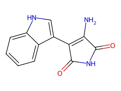 3-amino-4-(1H-indol-3-yl)-1H-pyrrole-2,5-dione structure