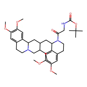 Emetine, 2'-(N-carboxyglycyl)-, tert-butyl ester structure