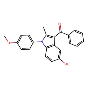 [5-Hydroxy-1-(4-methoxyphenyl)-2-methylindol-3-yl]-phenylmethanone structure