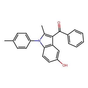[5-Hydroxy-2-methyl-1-(4-methylphenyl)indol-3-yl]-phenylmethanone structure