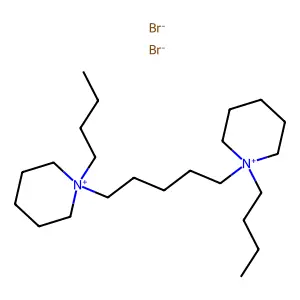 Piperidinium, 1,1'-pentamethylenebis(1-butyl-, dibromide structure
