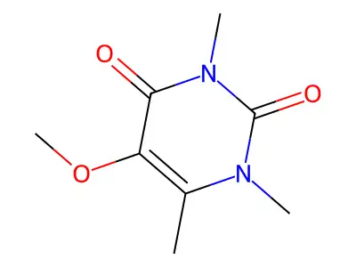 2,4(1H,3H)-Pyrimidinedione, 5-methoxy-1,3,6-trimethyl- structure