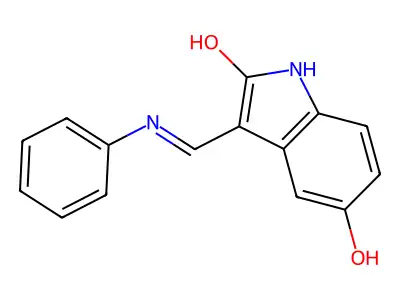 2H-Indol-2-one, 1,3-dihydro-5-hydroxy-3-((phenylamino)methylene)-, (Z)- structure