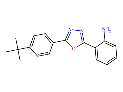 2-[5-(4-Tert-butylphenyl)-1,3,4-oxadiazol-2-yl]aniline structure