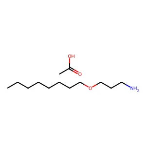 1-Propanamine, 3-(octyloxy)-, acetate (1:1) structure