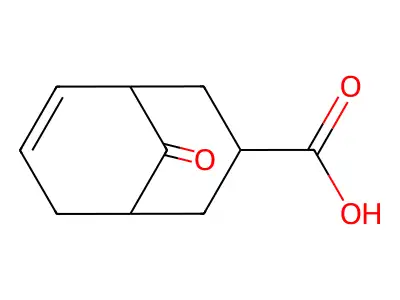 9-Oxo-bicyclo(3.3.1)non-6-ene-3-carboxylic acid structure