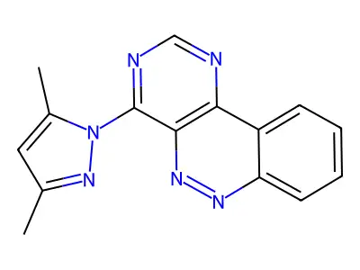 Pyrimido(5,4-c)cinnoline, 4-(3,5-dimethyl-1H-pyrazol-1-yl)- structure