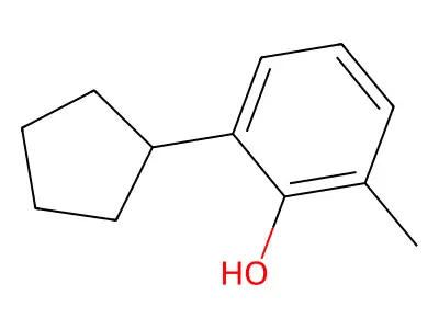6-Cyclopentyl-o-cresol structure
