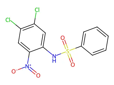 N-(4,5-dichloro-2-nitrophenyl)benzenesulfonamide structure