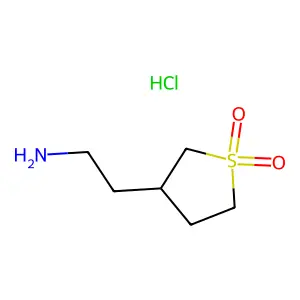 3-(2-Aminoethyl)-1lambda6-thiolane-1,1-dione hydrochloride structure