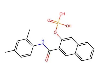 N-(2,4-Dimethylphenyl)-3-(phosphonooxy)-2-naphthalenecarboxamide structure