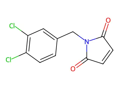 1H-Pyrrole-2,5-dione, 1-[(3,4-dichlorophenyl)methyl]- structure