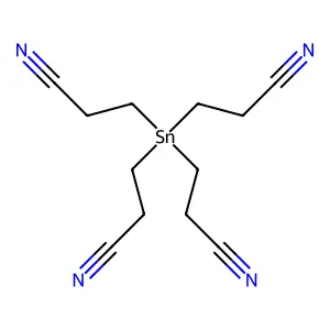 3,3',3'',3'''-Stannanetetrayltetrapropanenitrile structure