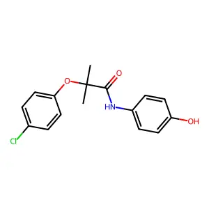 Propanamide, 2-(4-chlorophenoxy)-N-(4-hydroxyphenyl)-2-methyl- structure