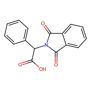 (R)-2-(1,3-Dioxo-2-isoindolinyl)-2-phenylacetic Acid structure