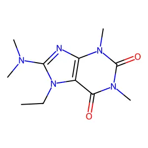 8-(dimethylamino)-7-ethyl-1,3-dimethyl-1H-purine-2,6(3H,7H)-dione structure