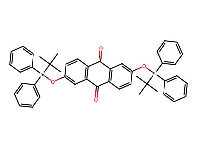 2,6-Bis[[tert-butyl(diphenyl)silyl]oxy]anthracene-9,10-dione structure