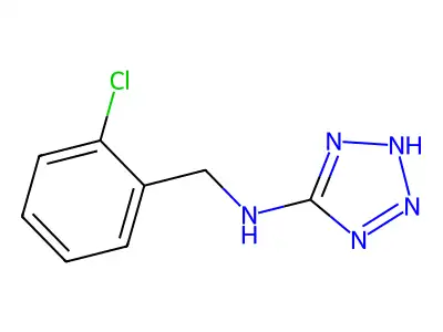 N-[(2-chlorophenyl)methyl]-2H-tetrazol-5-amine structure