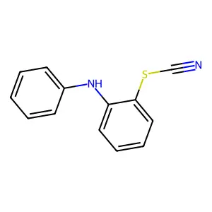(2-Anilinophenyl) thiocyanate structure