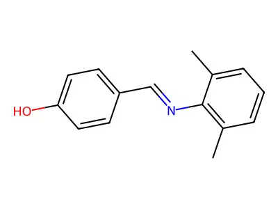 Phenol, 4-[[(2,6-dimethylphenyl)imino]methyl]- structure