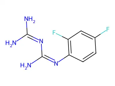 1-(2,4-Difluorophenyl)biguanide structure