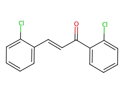 1,3-Bis(2-chlorophenyl)prop-2-en-1-one structure
